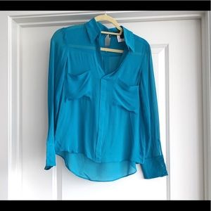 BCBG Size XXS silk blouse